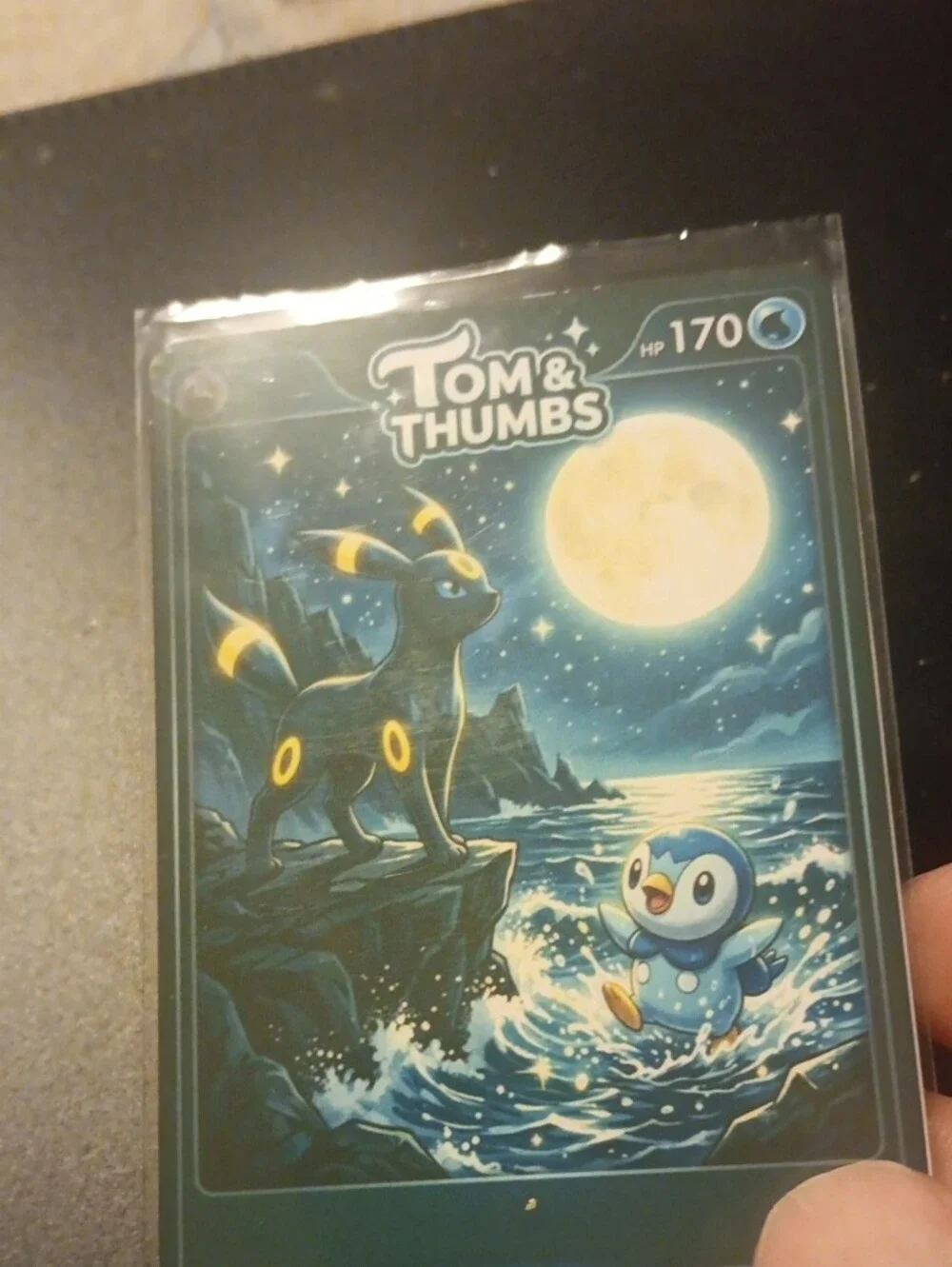Glaceon Trading Card – Blue Ice Artwork